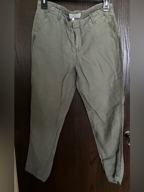 Joie Casual Olive Green Cotton Chino Pants